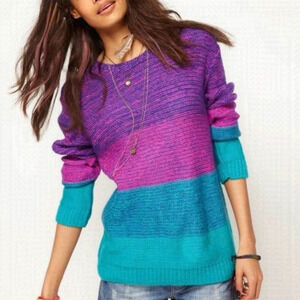 Vintage Stripe Knit Jumper Sweater